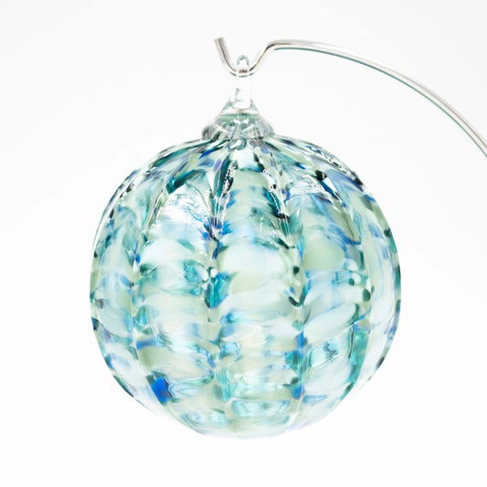Hand-Blown Glass Ornament - Stormy Seas