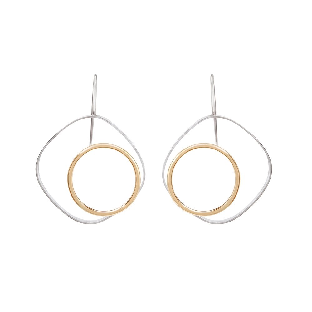 Silver + Gold Grasmere Earrings