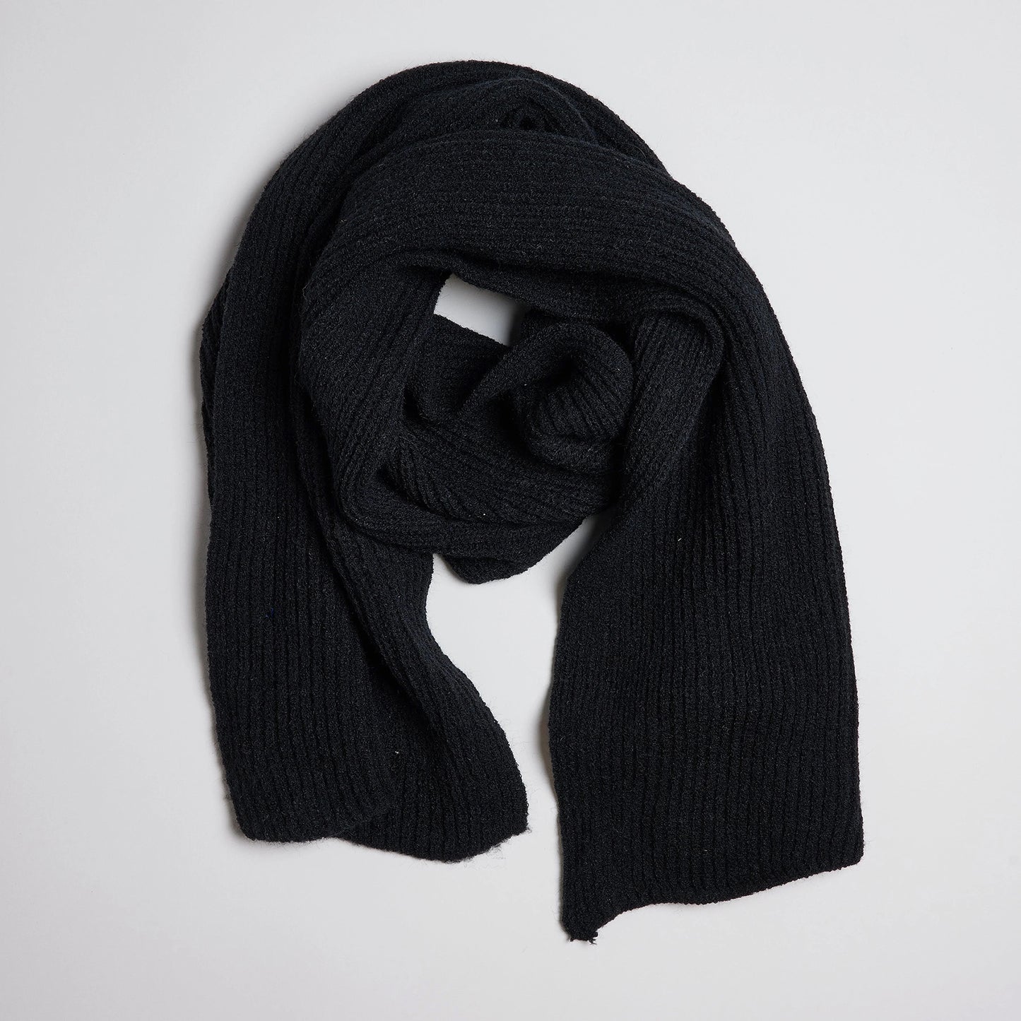 Match Rib Scarf (Select Color) Black