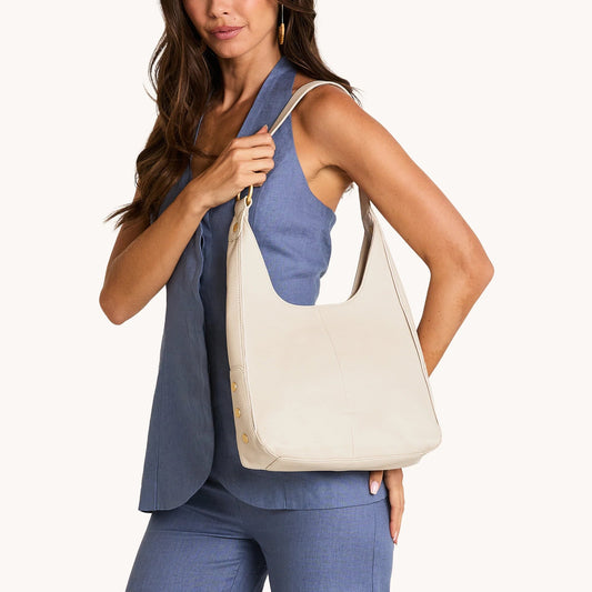 Hammitt Tim Med Bag - Catamaran Cream/Brushed Gold
