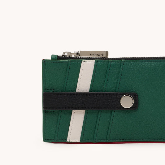 Hammitt 210 West Wallet - Clubhouse Stripe/Shiny Silver