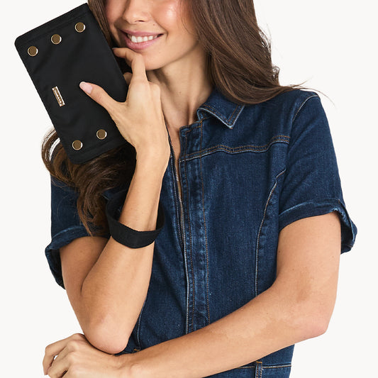 Hammitt Bryant Wallet - Black Nylon Cargo/Gold