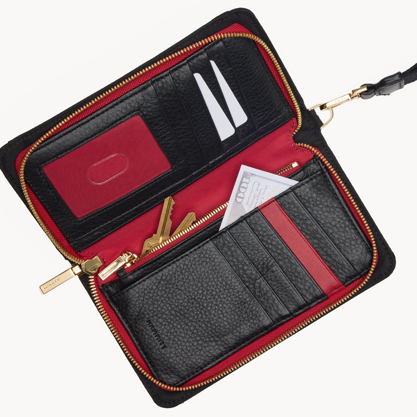 Hammitt Bryant Wallet - Black Nylon Cargo/Gold
