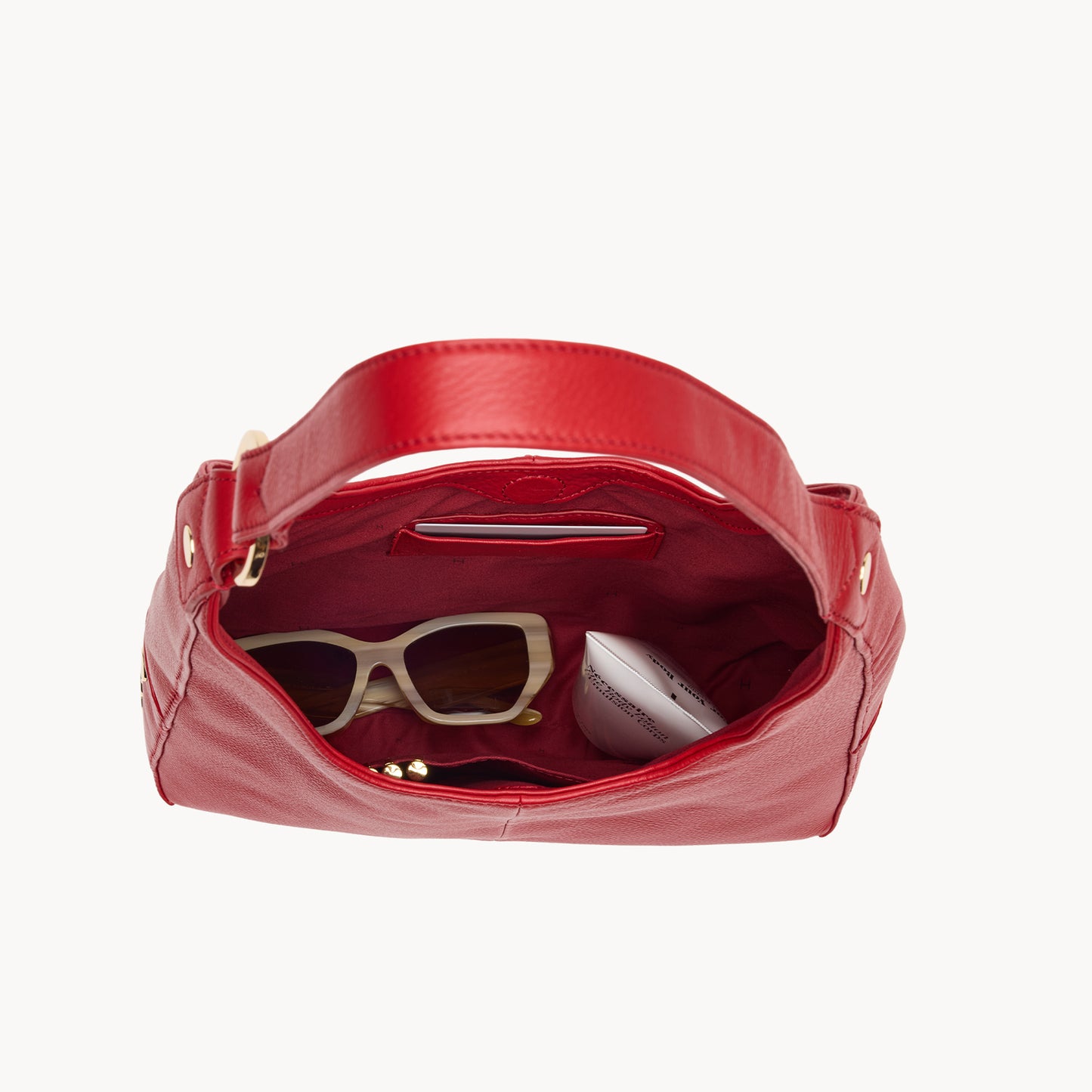 Hammitt Tim Med Bag - Chili Red/Shiny Gold
