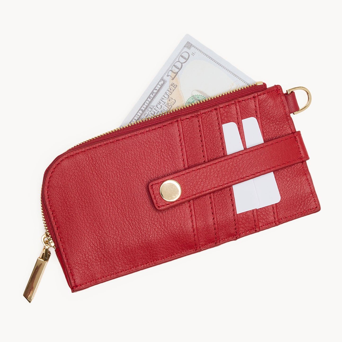 Hammitt 210 East Wallet - Chili Red/Shiny Gold