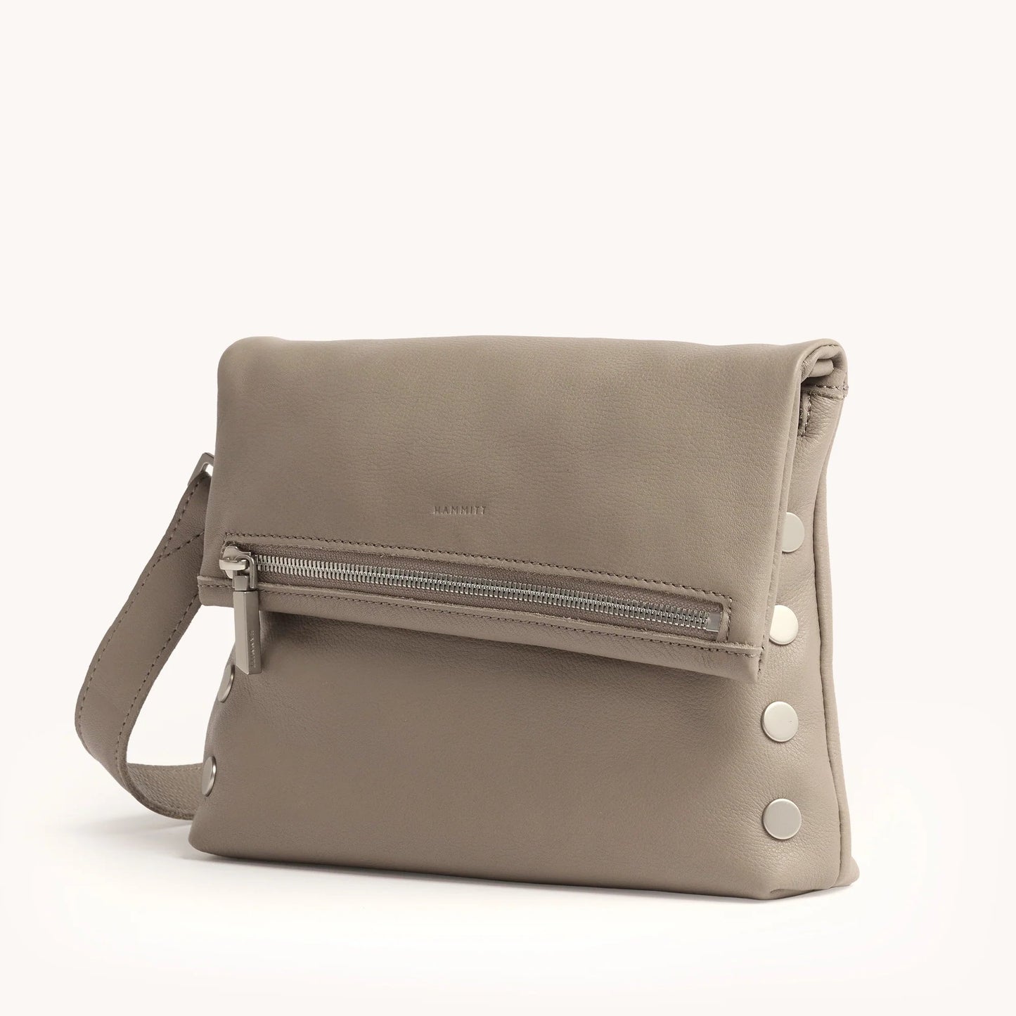 Hammitt VIP Medium Crossbody Bag - Pewter Pebble/Brushed Silver