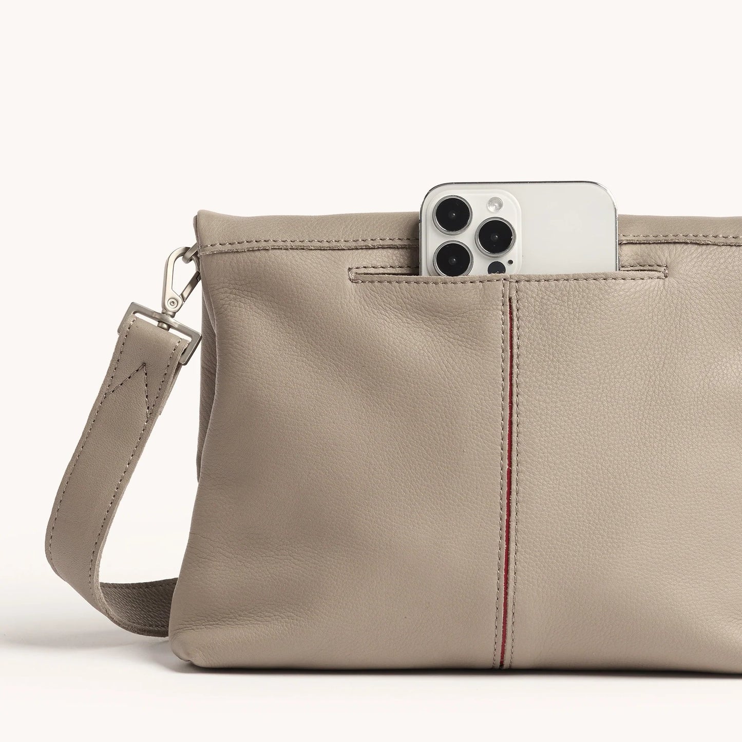 Hammitt VIP Medium Crossbody Bag - Pewter Pebble/Brushed Silver