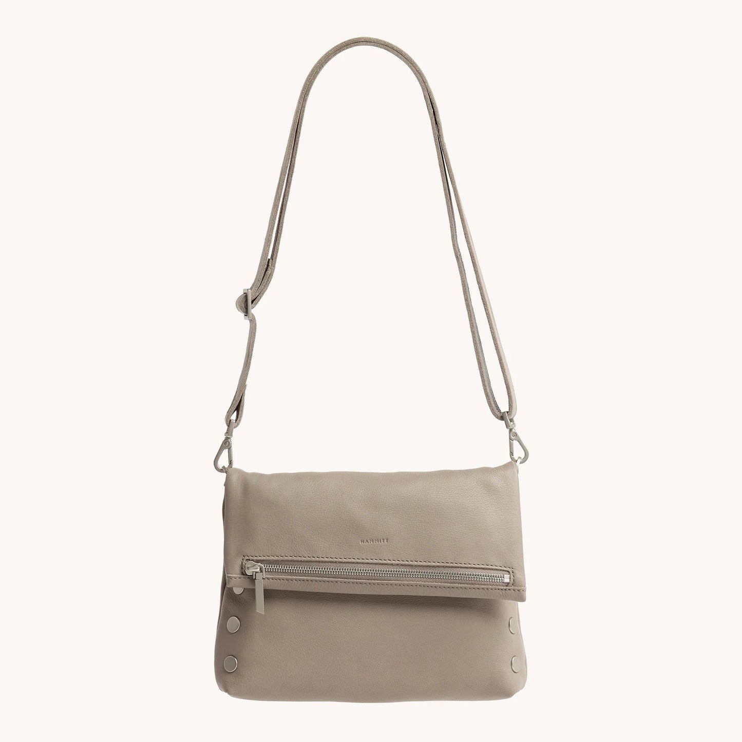 Hammitt VIP Medium Crossbody Bag - Pewter Pebble/Brushed Silver