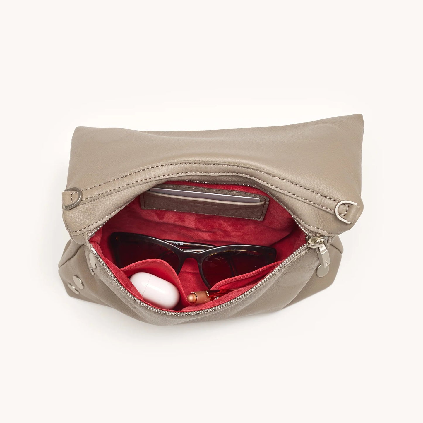 Hammitt VIP Medium Crossbody Bag - Pewter Pebble/Brushed Silver