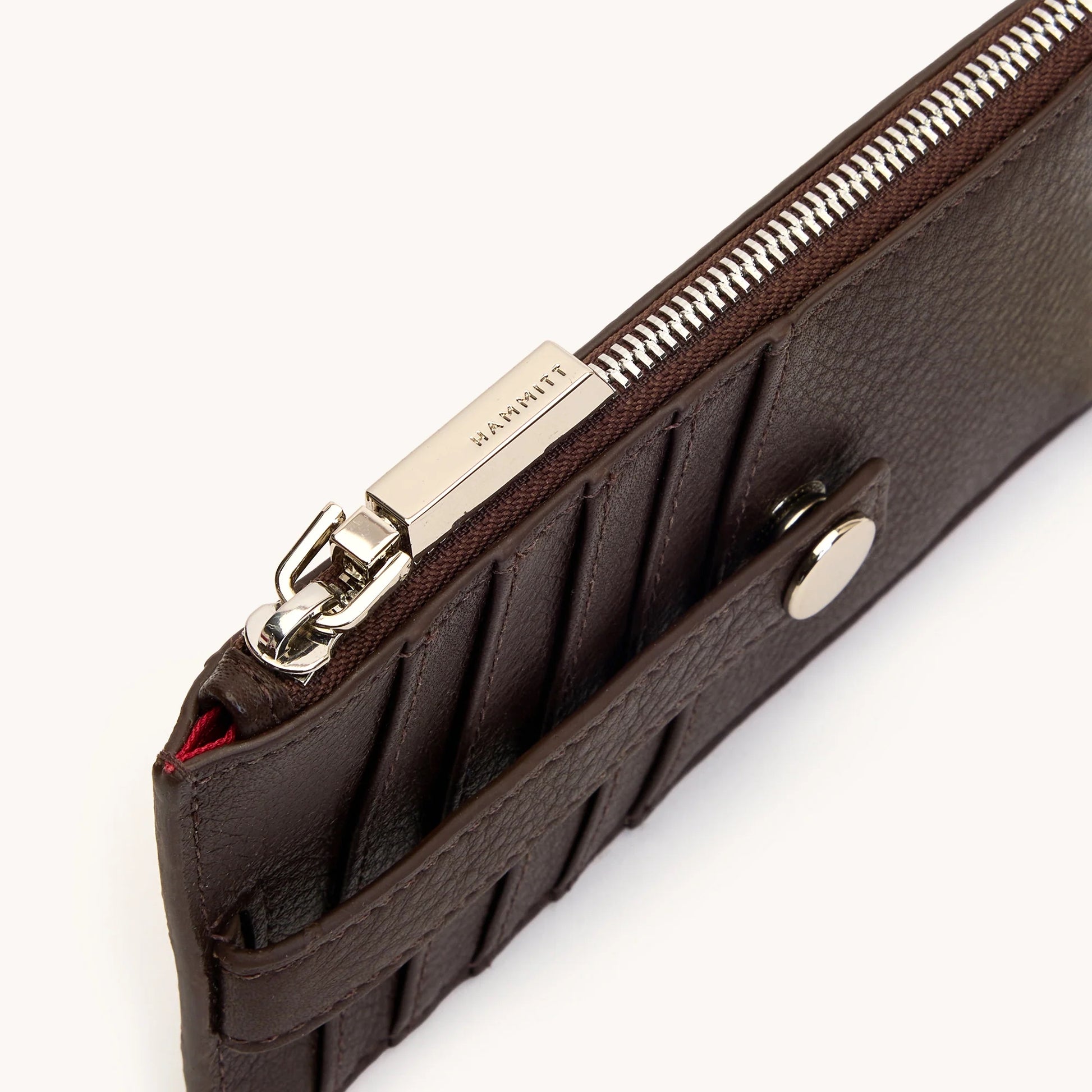 Hammitt 210 West Wallet - Espresso Pebble/Silver