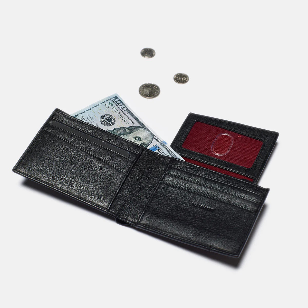 Hammitt Balboa Bifold Wallet - Black/Gunmetal
