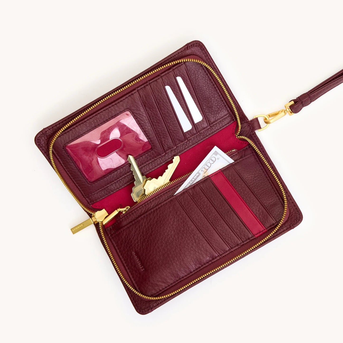 Hammitt Bryant Wallet - Cherrywood
