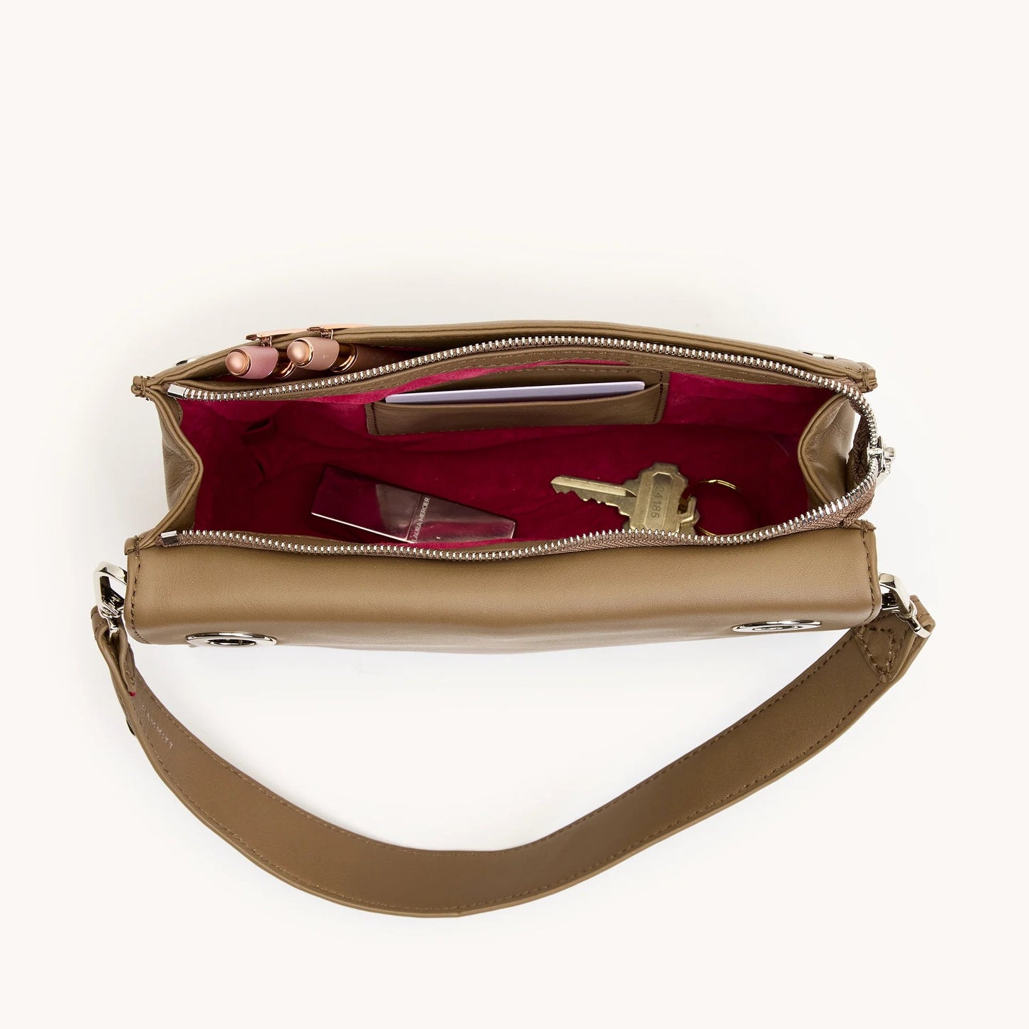 Hammitt Montana Clutch SML - Dune/Silver