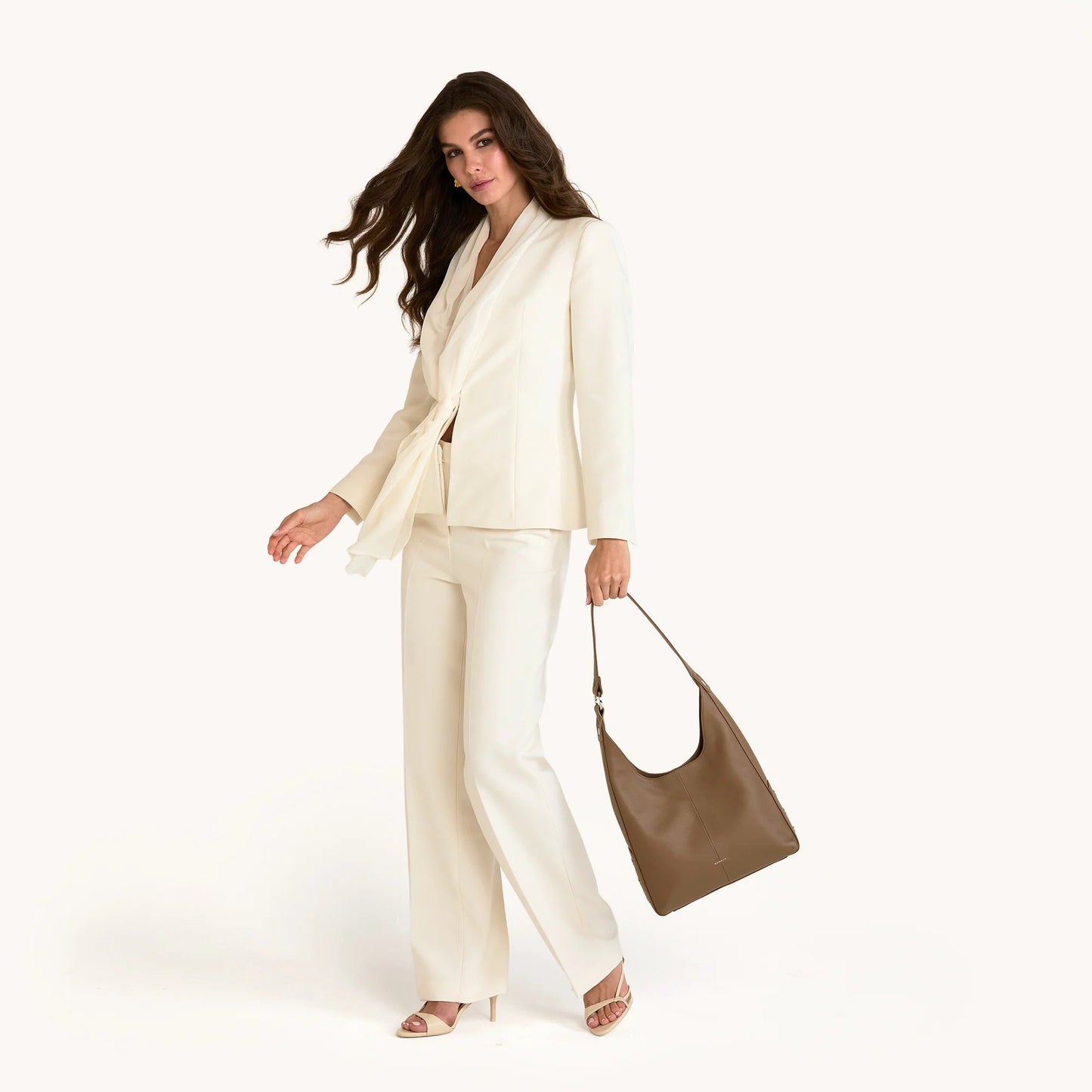 Hammitt Tim Medium Bag - Dune/Silver