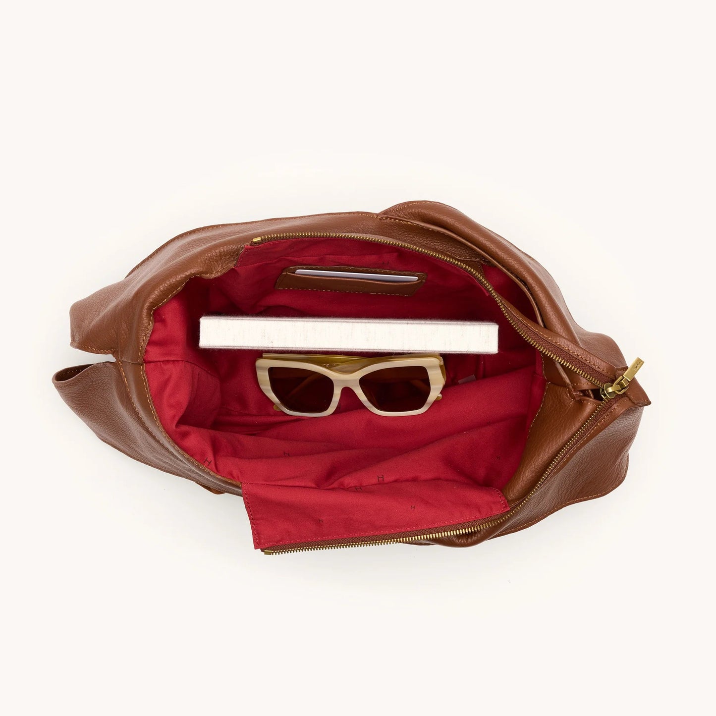 Hammitt Tom Zip Hobo Bag - LIMITED EDITION Chocolate Diamond Suede/Antique Gold