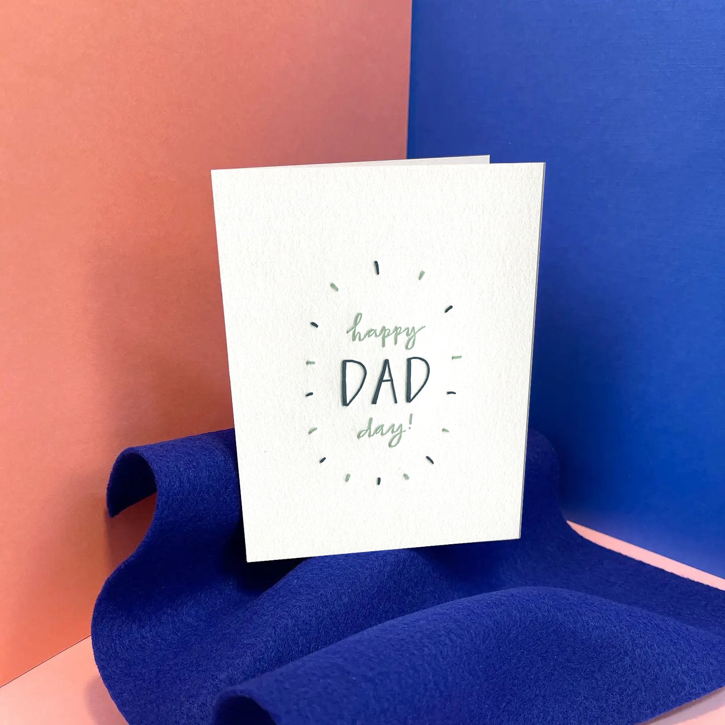 Happy Dad Day - Letterpress Father's Day Card