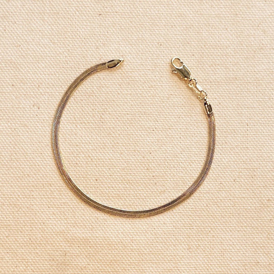 Herringbone Bracelet - 3mm, Gold Fill