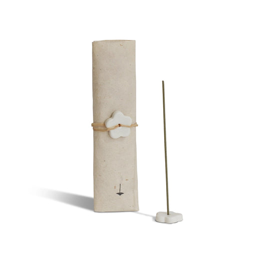 Hinoki Japanese Incense Stick Set with Holder