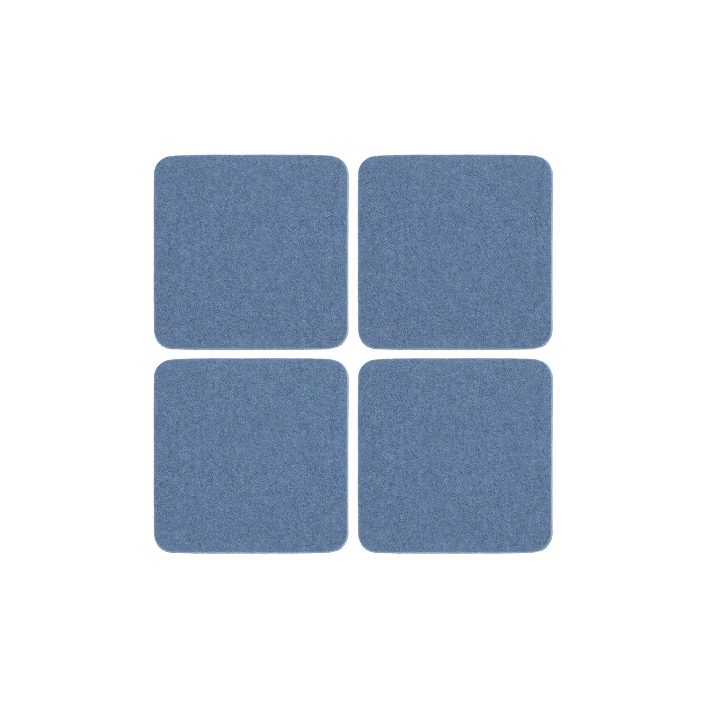 Bierfilzl Square Felt Coaster 4-pack (choose color) Horizon (Solid)