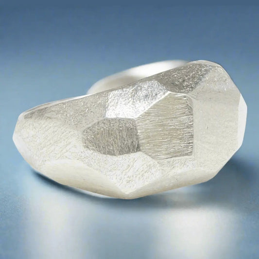 Sculptural Sterling Silver ‘Prism’ Ring