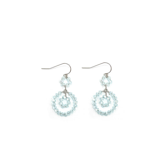 Light Azore AB European Crystal Petite Concentric Circle Earrings
