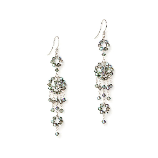 Paradise Shade European Crystal Chandelier Earrings
