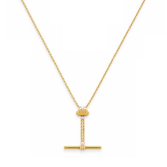 Victorian Intaglio T-Bar Necklace