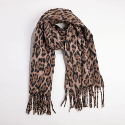 Leopard Scarf - Natural