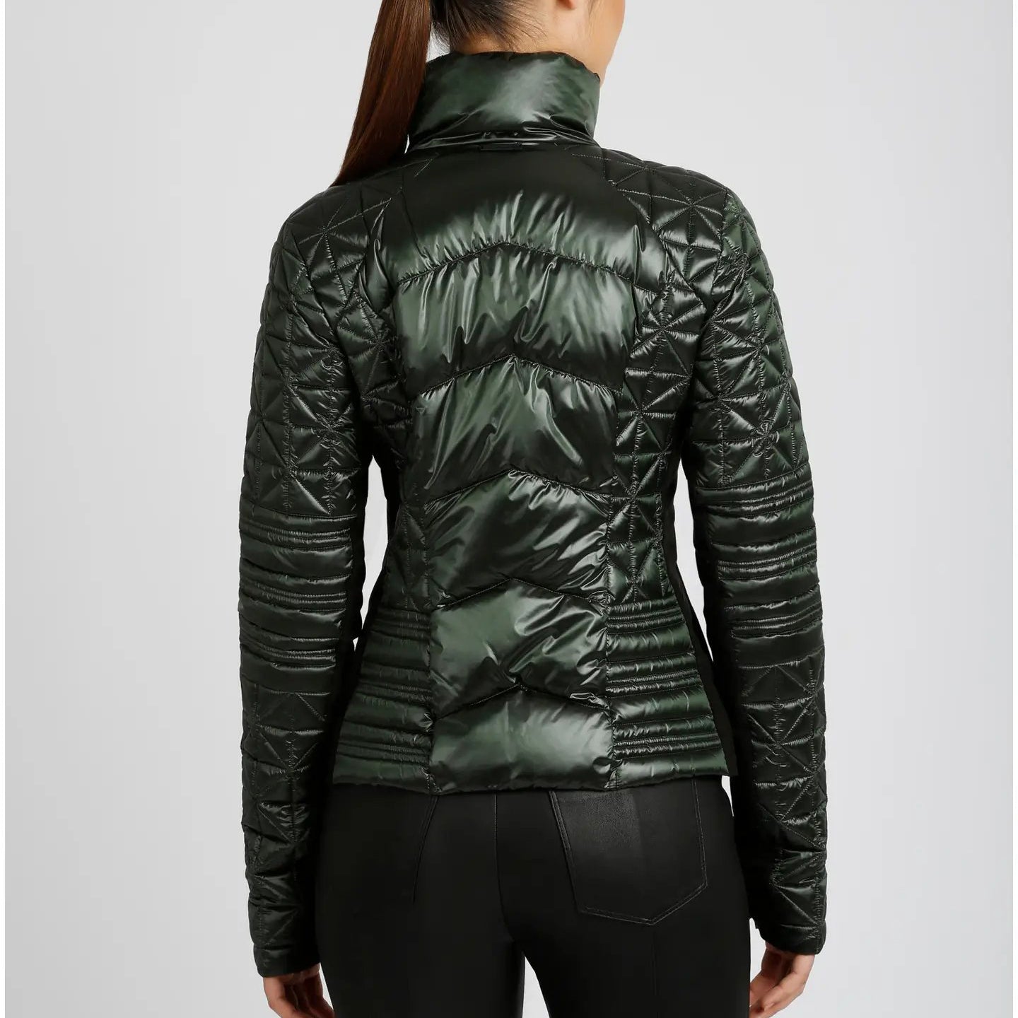 Lightweight Down Filled Packable Puffer Jacket - Scottish Kelp