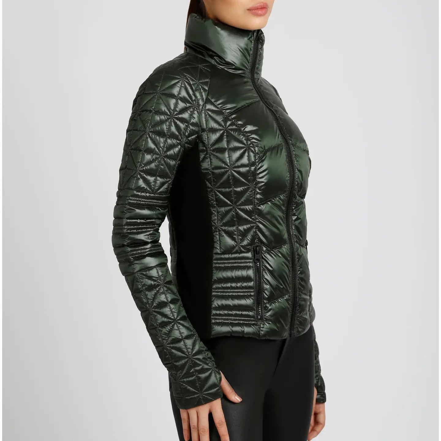 Lightweight Down Filled Packable Puffer Jacket - Scottish Kelp