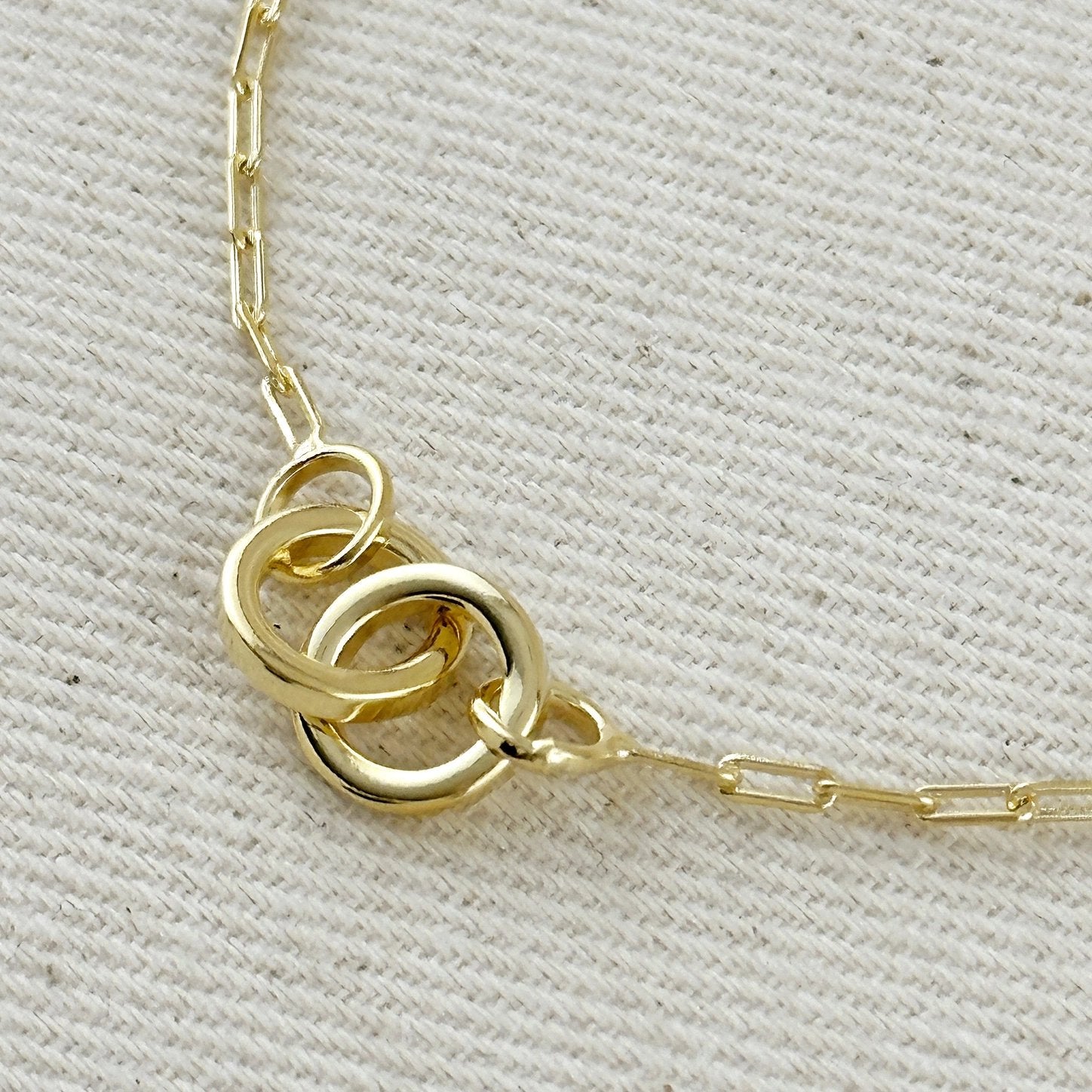 Linked Paperclip Chain Bracelet - Gold Fill