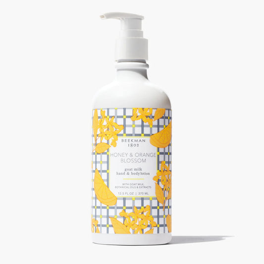 Goat Milk Hand Cream | 12.5 oz Pump Bottle - Honey + Orange Blossom
