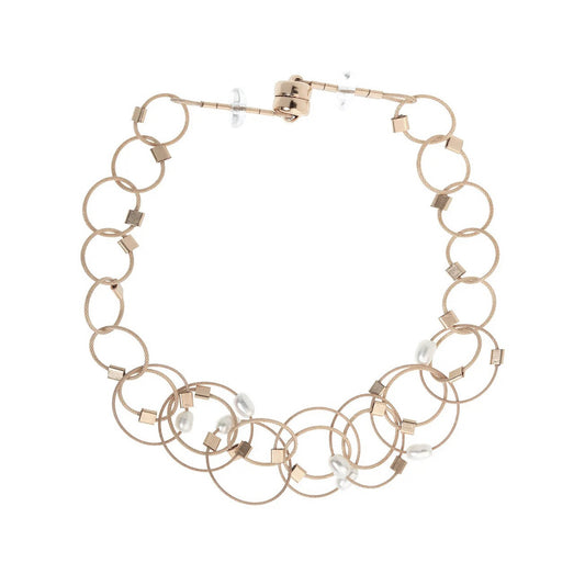 3-D Woven Cable ‘Vertigo Mini’ Bracelet – Pearl/Gold