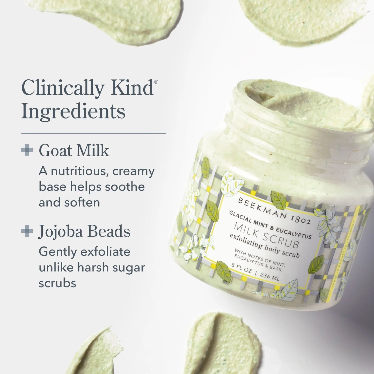 Milk Scrub Exfoliating Body Scrub - Glacial Mint & Eucalyptus
