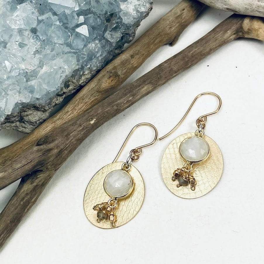 ‘Moonstone Joy’ Earrings