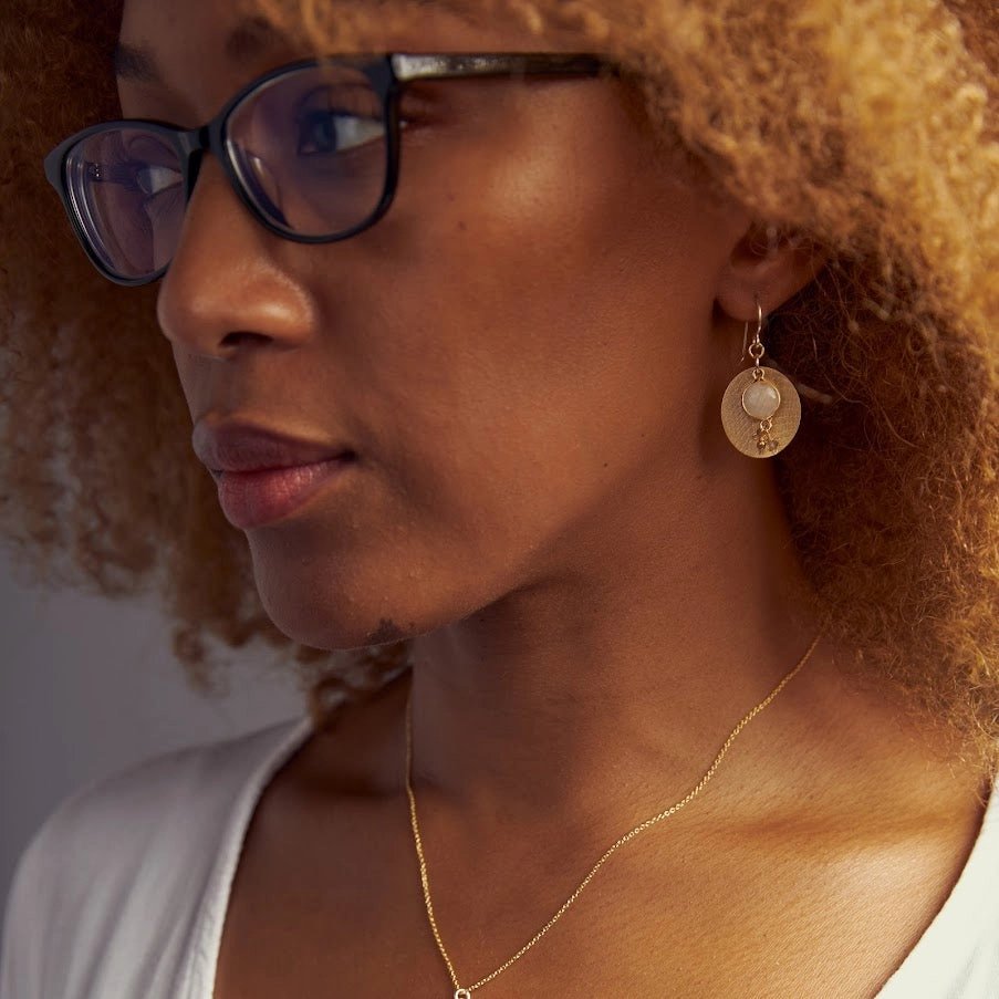 ‘Moonstone Joy’ Earrings