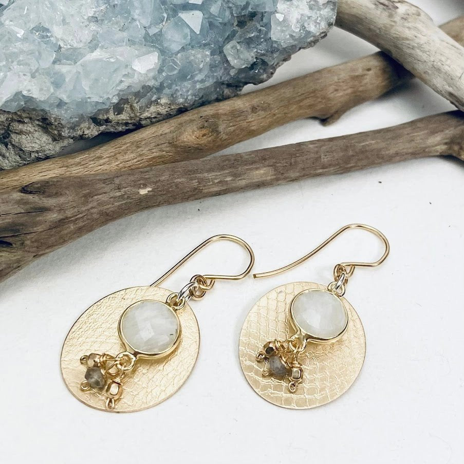‘Moonstone Joy’ Earrings