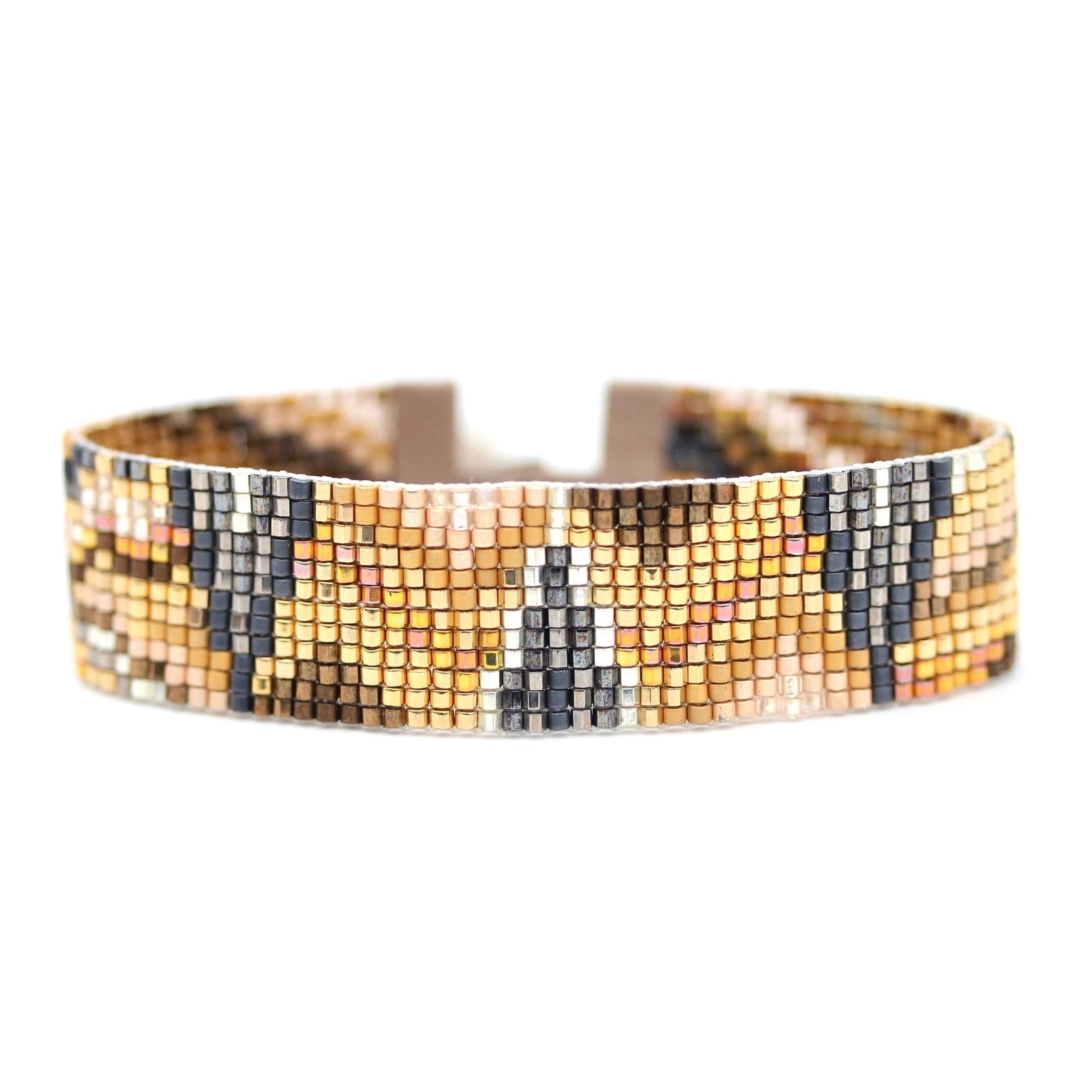 Oro Handwoven Beaded Bracelet