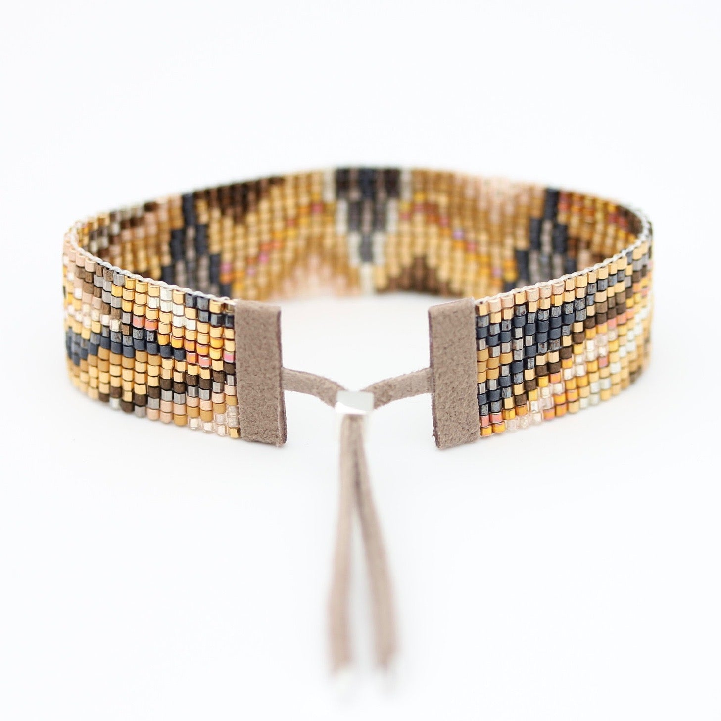 Oro Handwoven Beaded Bracelet