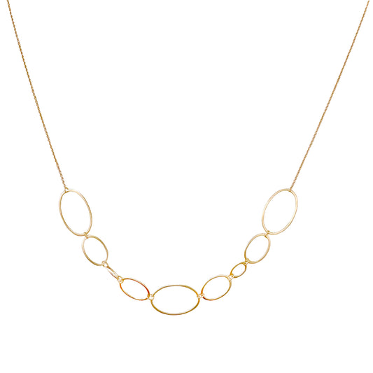 14k Gold ‘Oval Galaxy’ Necklace