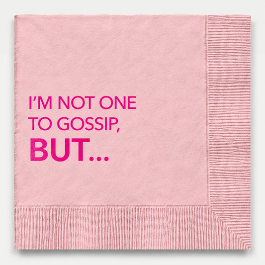 ‘Not One To Gossip’ Paper Cocktail Napkins