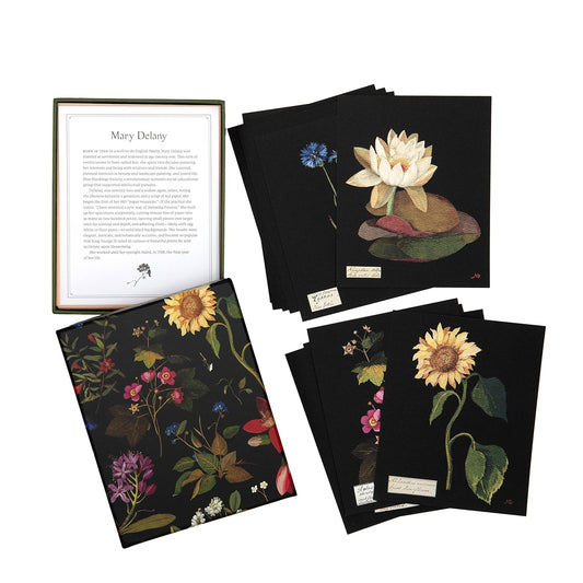 Paper Flowers Cards: The Art of Mary Delany – 12 Flat Cards + Envelopes (Boxed Set)