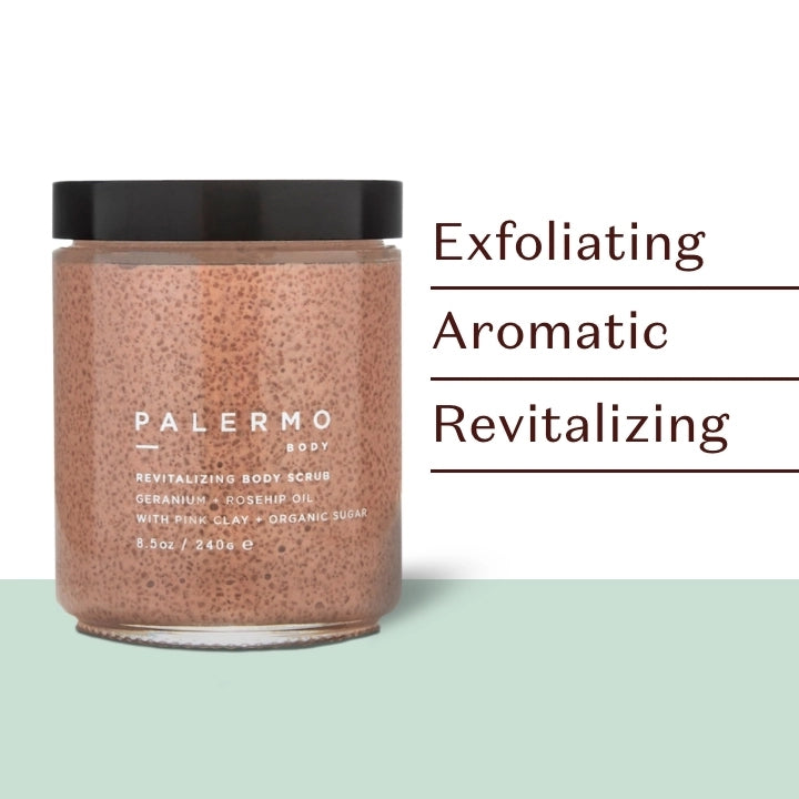 Revitalizing Body Scrub - Geranium + Rosehip Oil