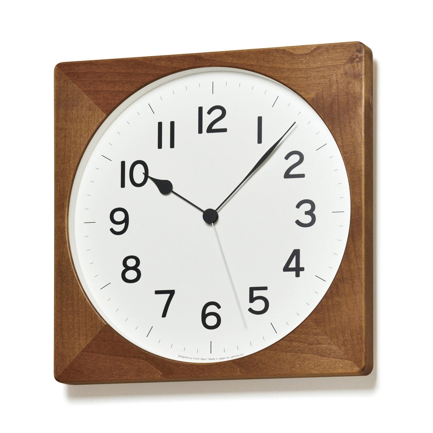 ROOT SQUARE Wall Clock - Brown