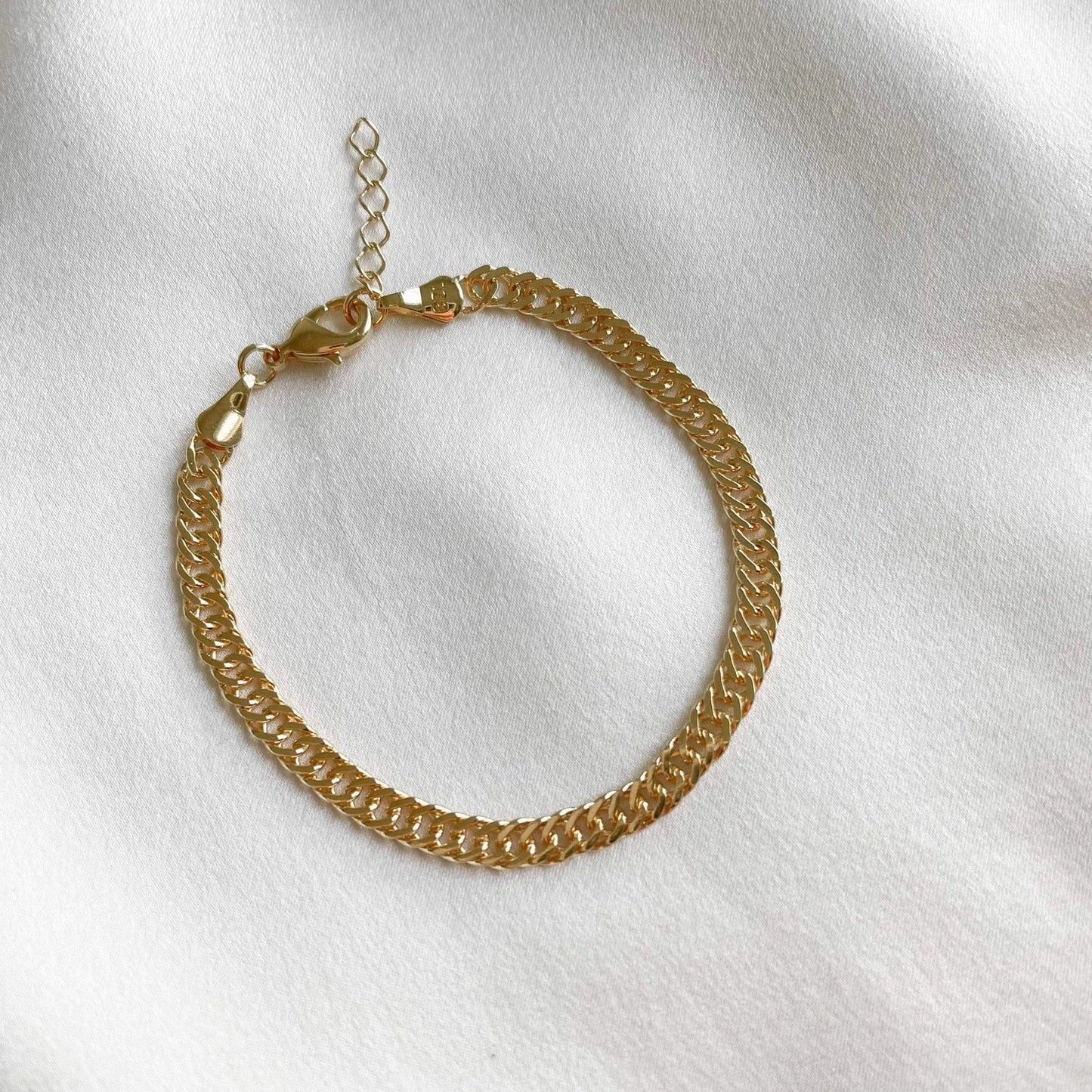 Gold Filled Curb Chain Bracelet