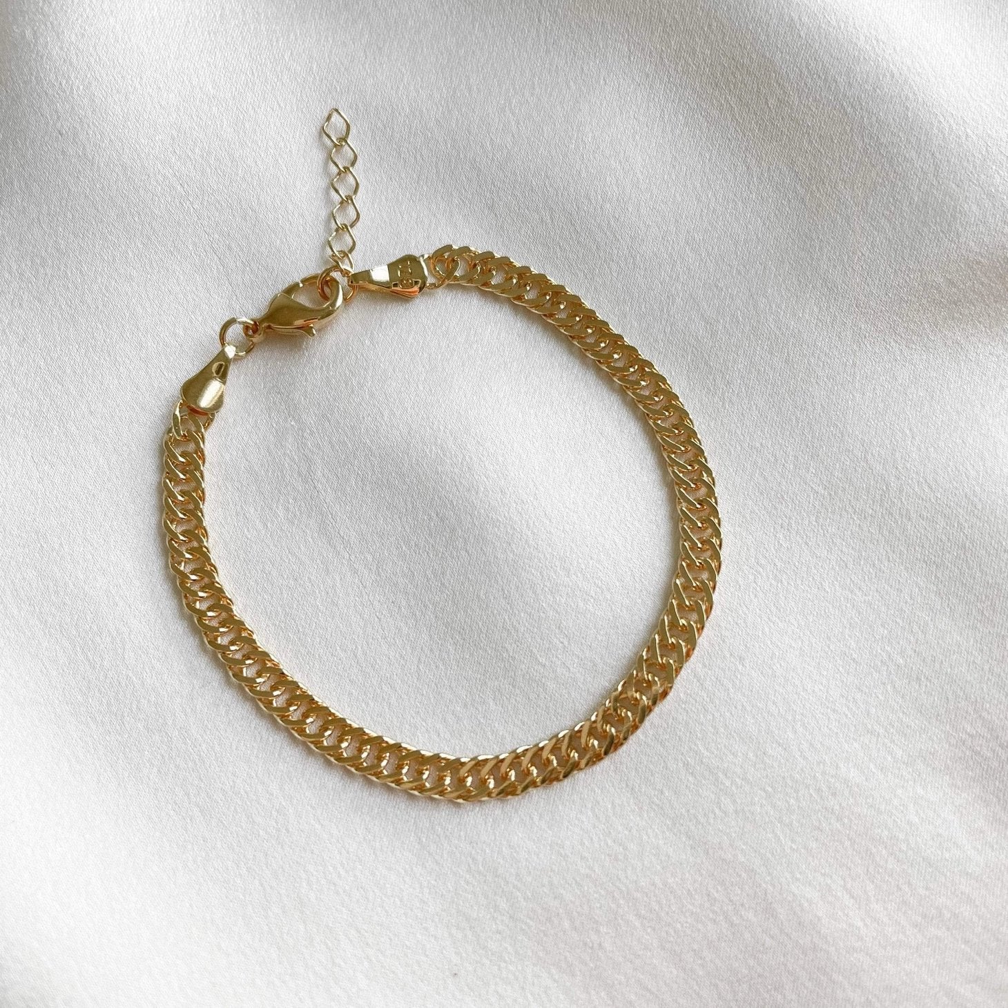 Gold Filled Curb Chain Bracelet