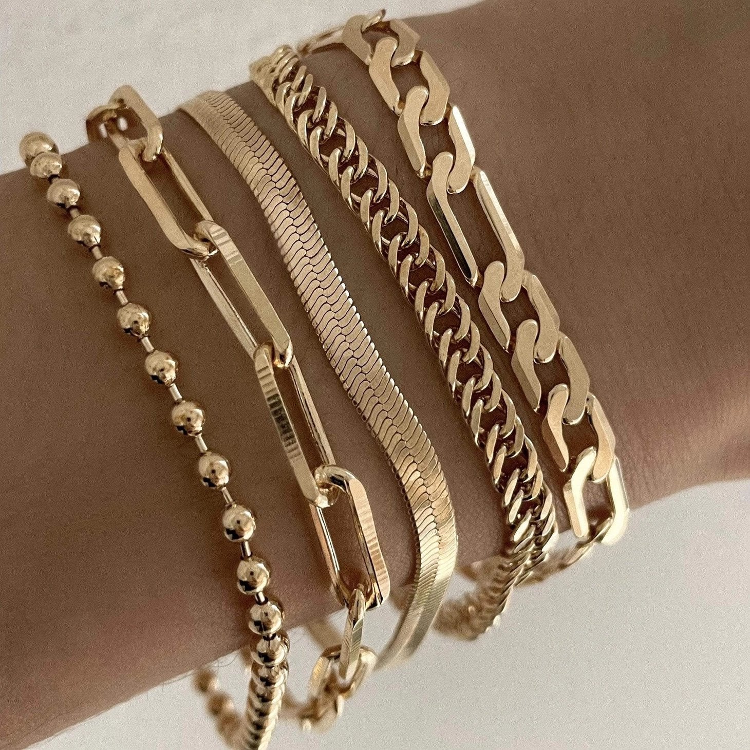 Gold Filled Curb Chain Bracelet