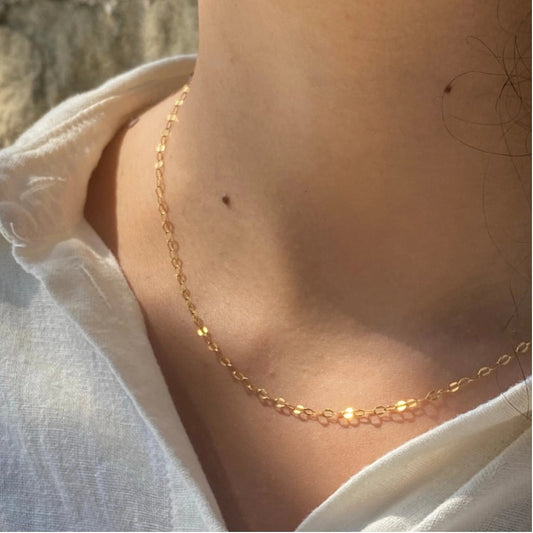 Sun Catcher Chain Necklace – Gold Filled