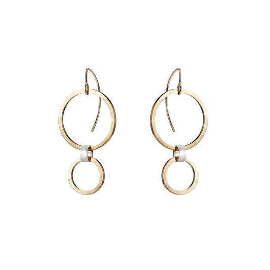 Gold + Silver Sequence Earrings