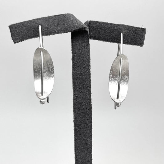 Sterling Silver Small Suspension Drop Earrings